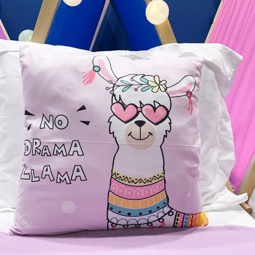 Llama Drama themed sleepover fort party setup