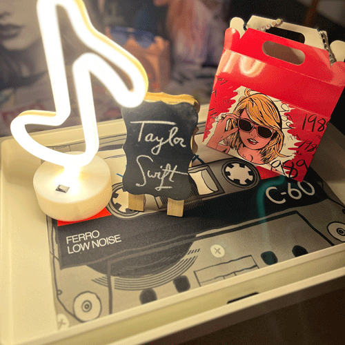 T Swift themed sleepover fort party setup